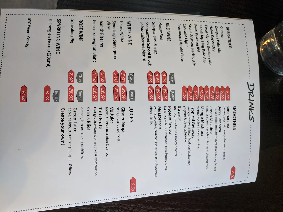 Menu, Coffeed Cafe