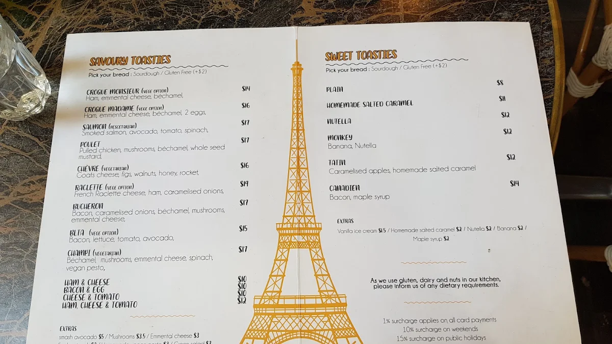Menu, Croque Monsieur