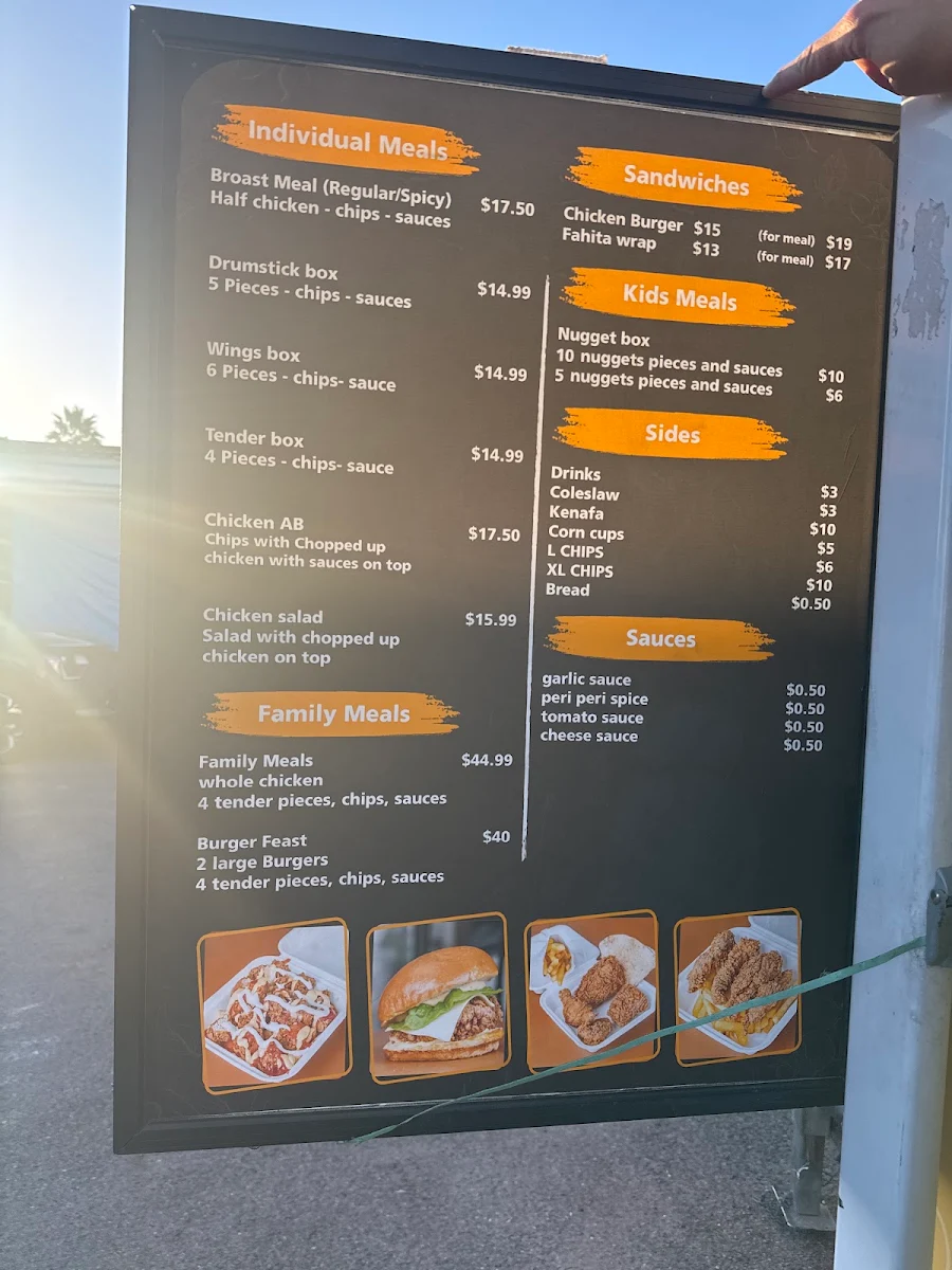 Menu, DrBroast