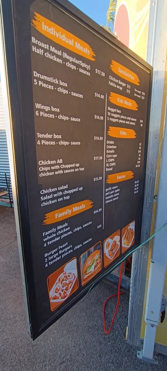 Menu, DrBroast