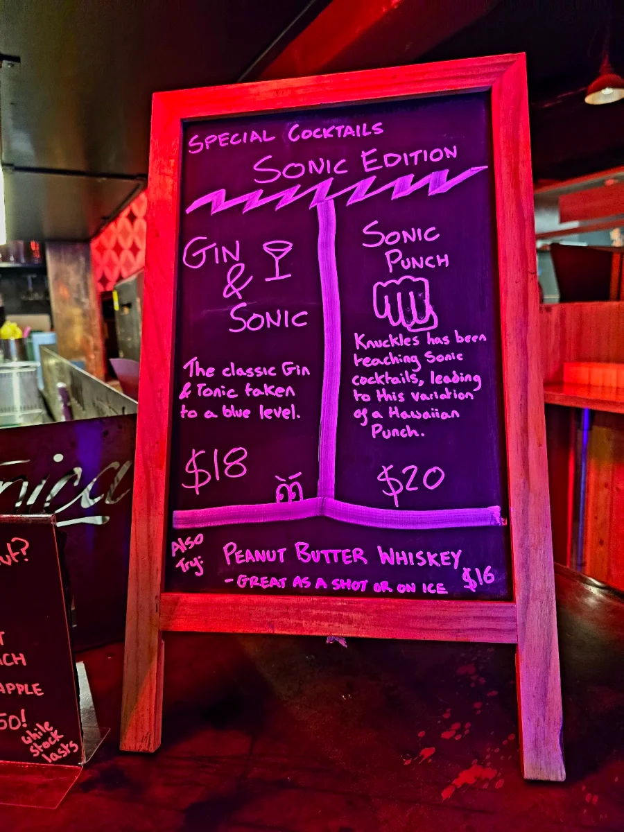 Menu, Bartronica
