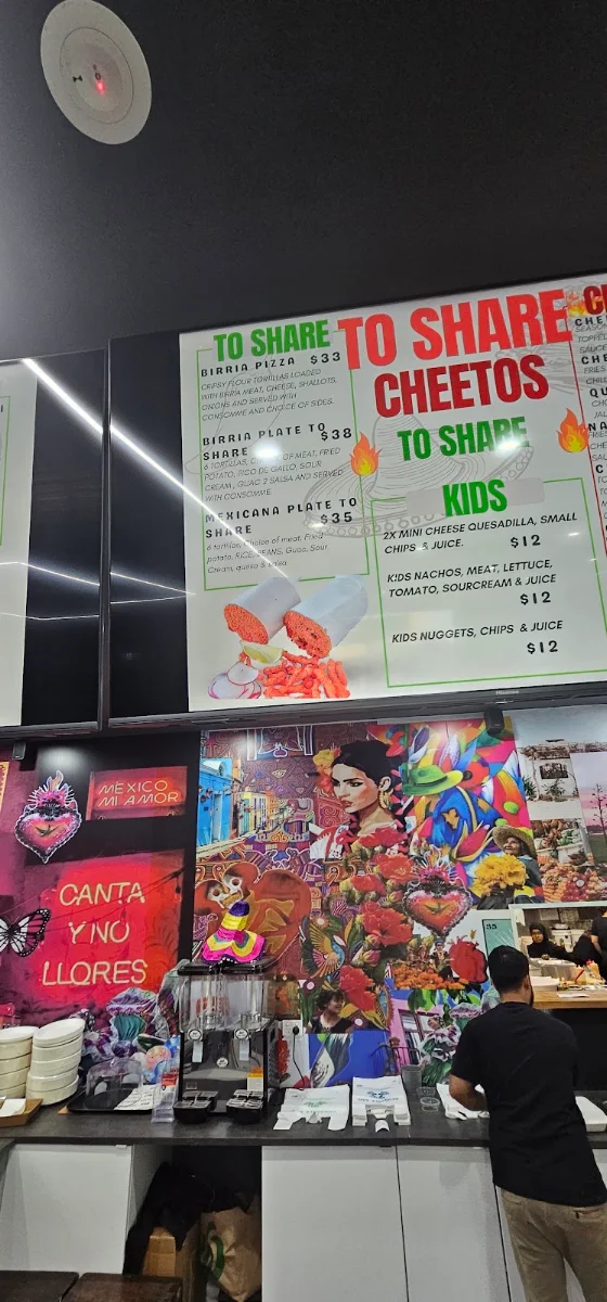 Menu, Mira La Vida Mexicana Gregory Hills