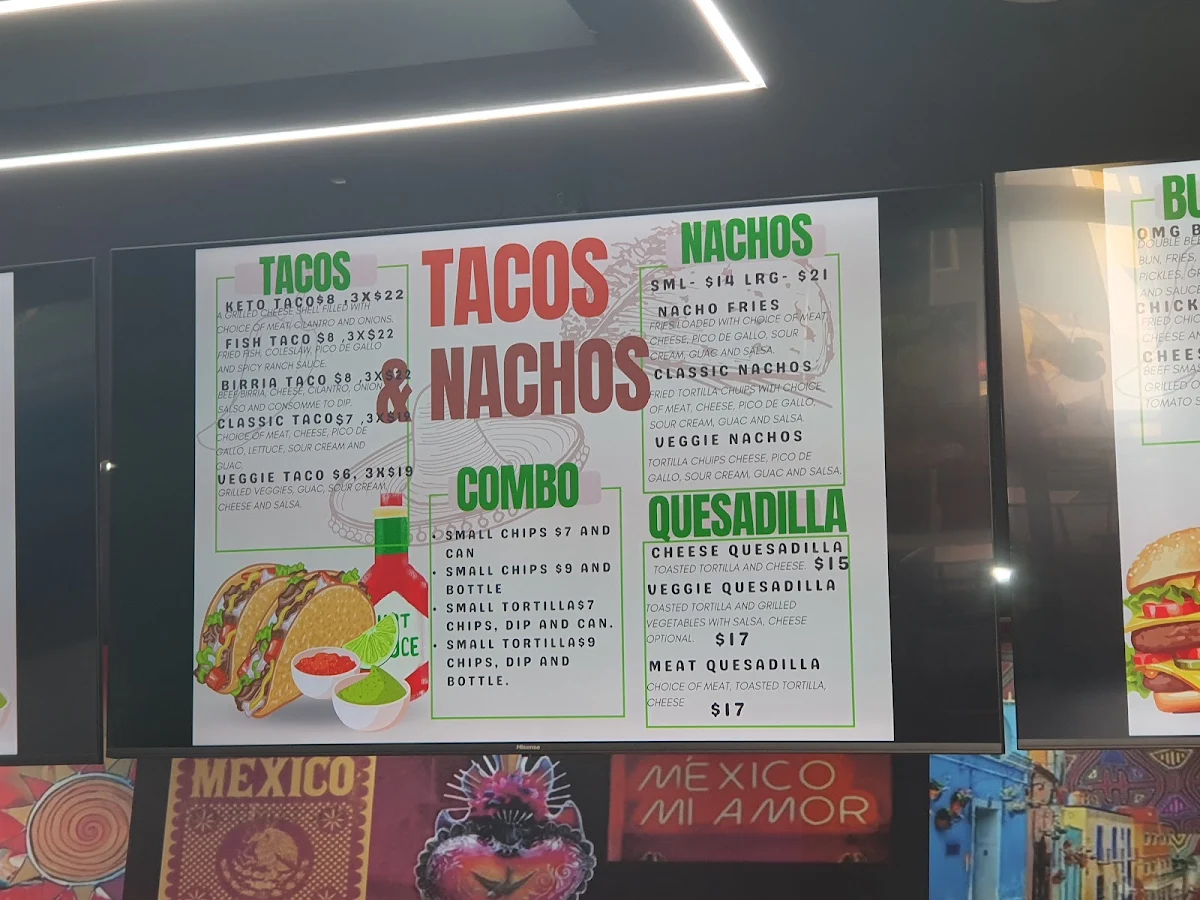 Menu, Mira La Vida Mexicana Gregory Hills