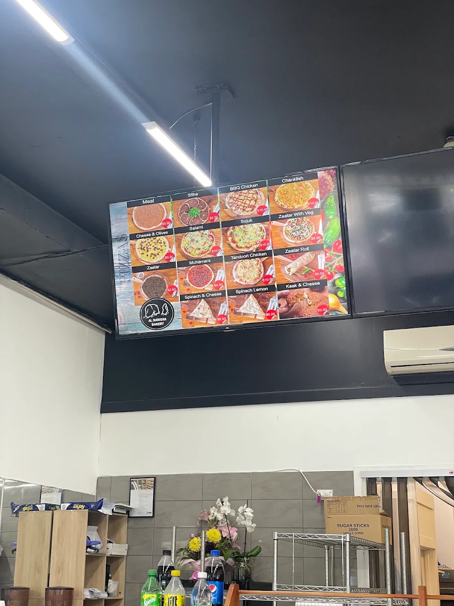 Menu, Al Rawsha Bakery