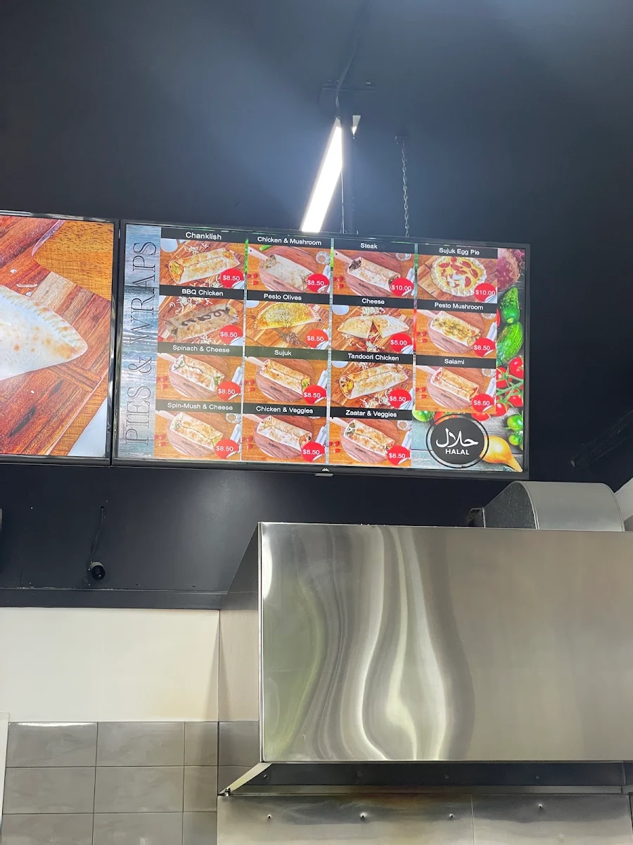 Menu, Al Rawsha Bakery