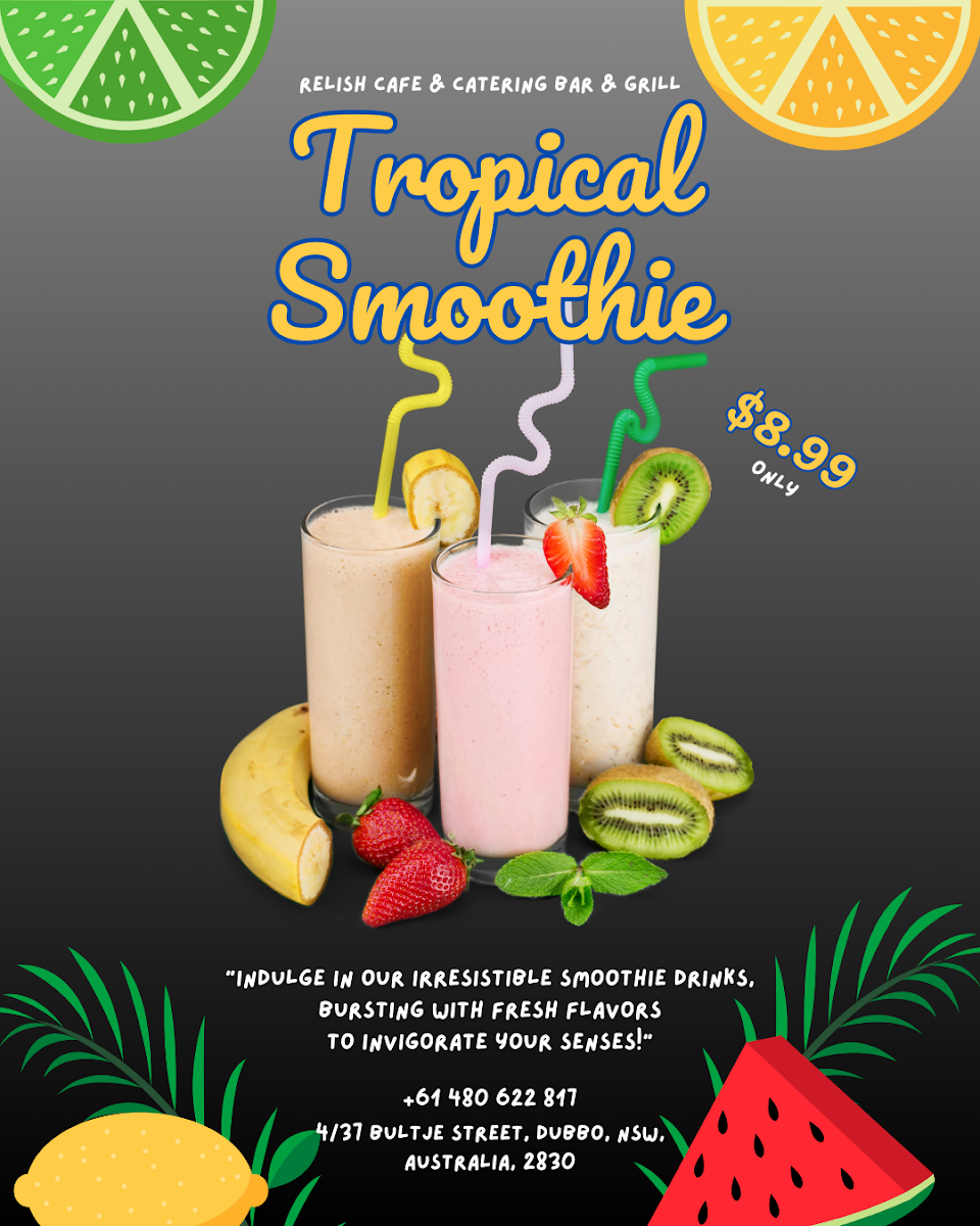 Menu, Relish Cafe & Catering Bar & Grill