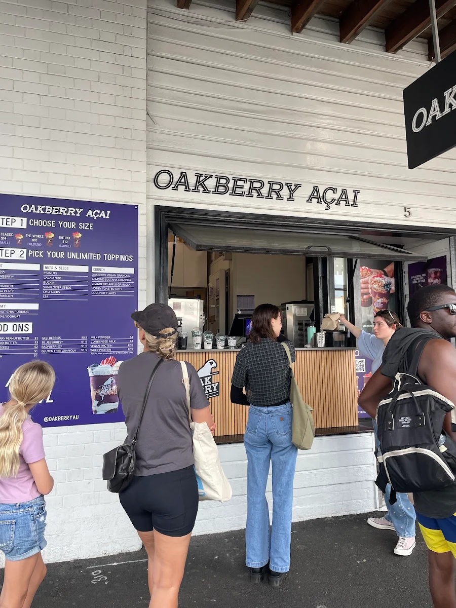 Menu, Oakberry Acai Byron Bay