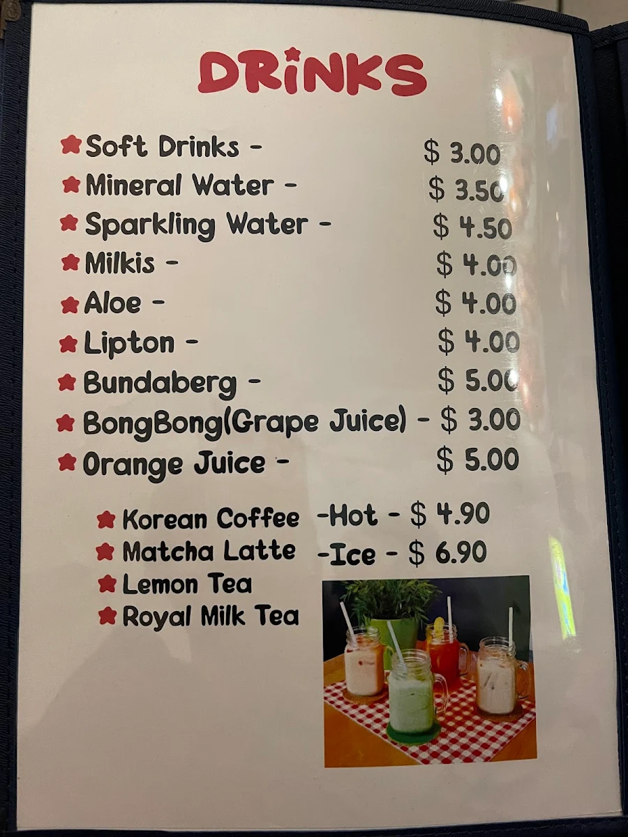 Menu, Chickilia