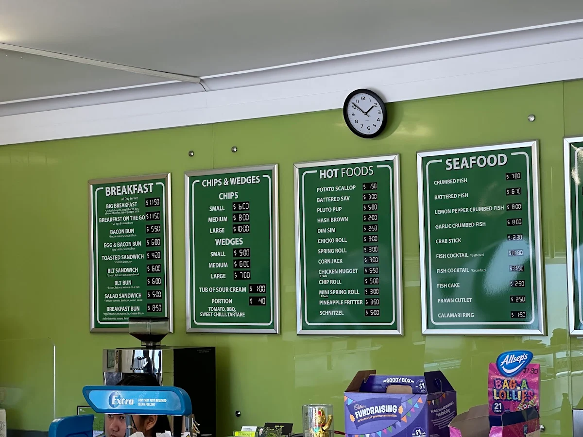 Menu, Pete's Takeaway & Salads