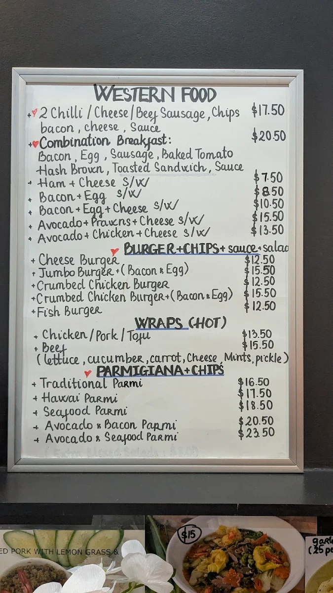Menu, 324 Bulwer Fish & Chips & Viet Rolls