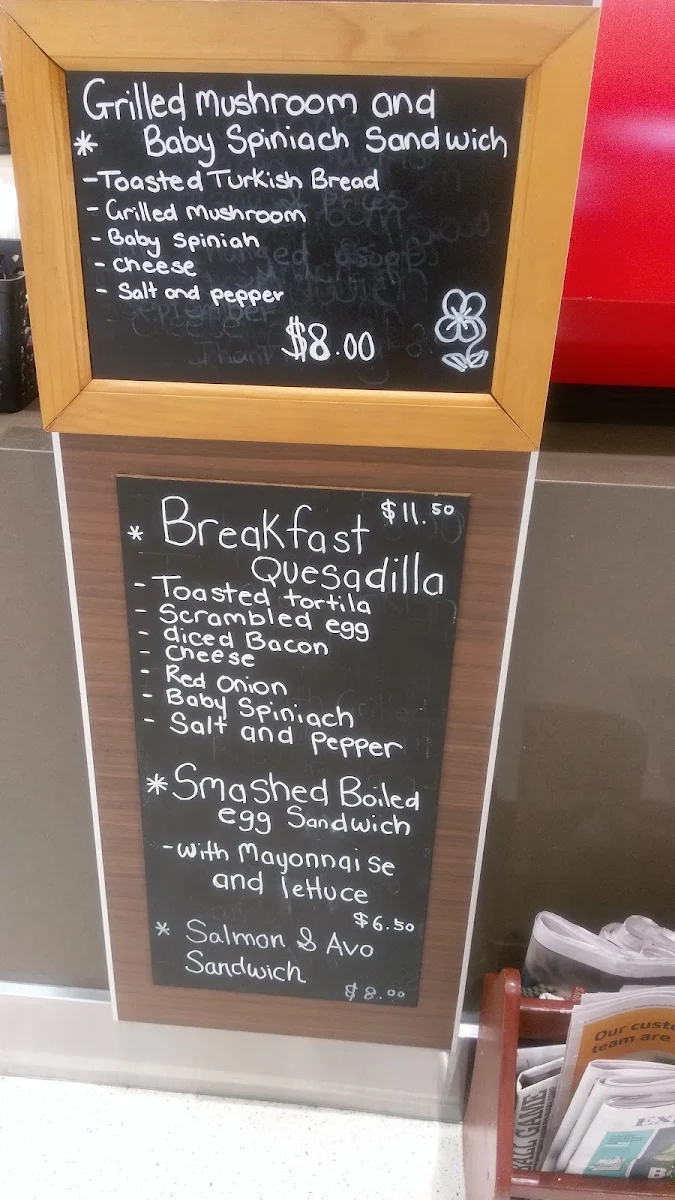 Menu, Cafe 1 Doo