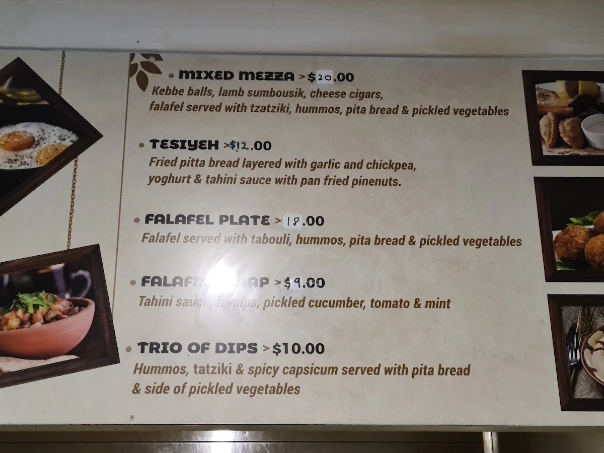 Menu, Lakeside Bakery