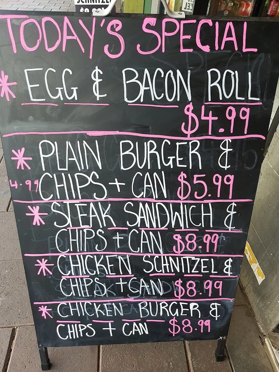 Menu, Windsor Kebab and Pizza