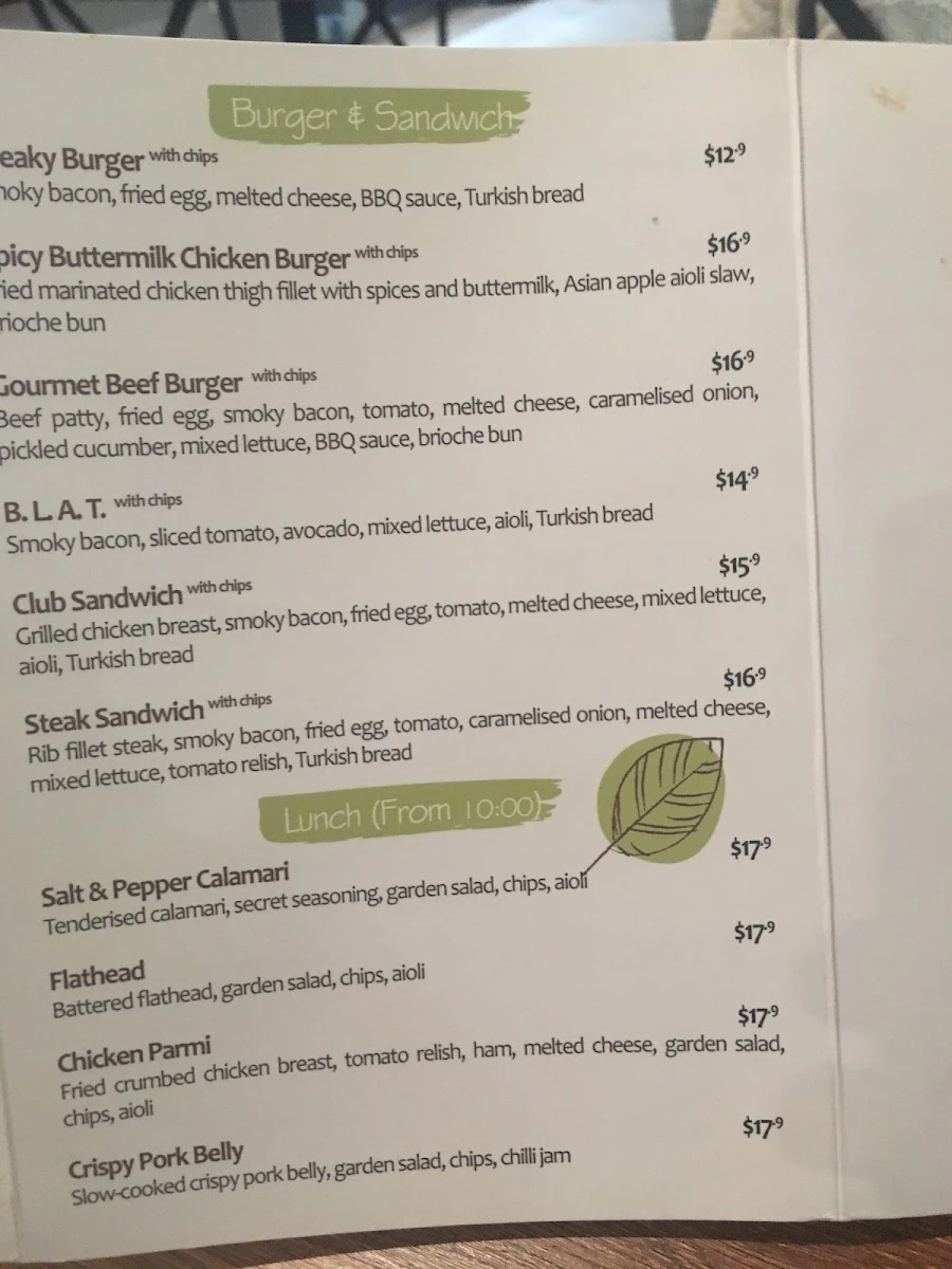 Menu, Carpe Diem Cafe - Fairfield