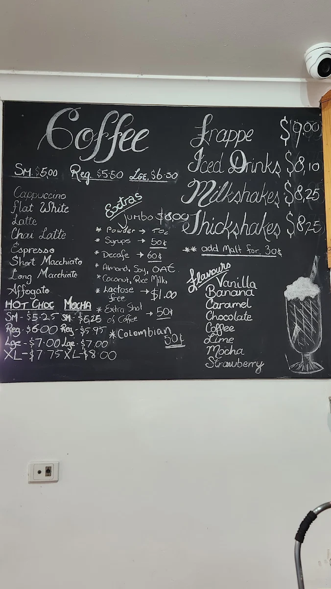 Menu, Wildhorse Coffee