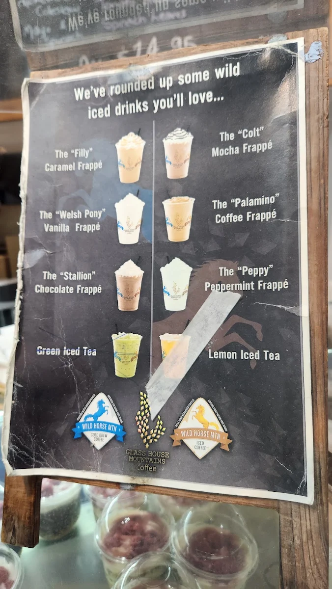 Menu, Wildhorse Coffee