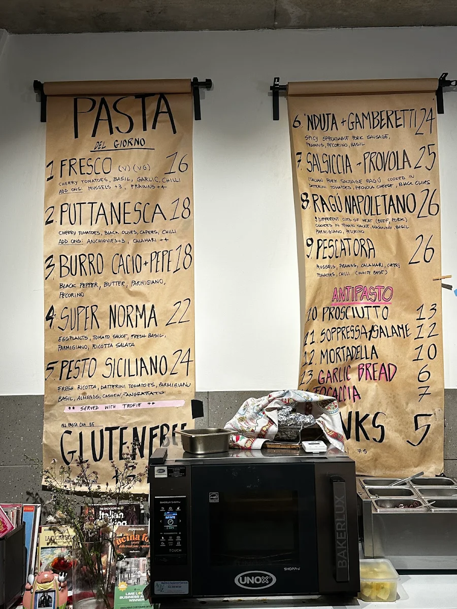 Menu, Super Norma