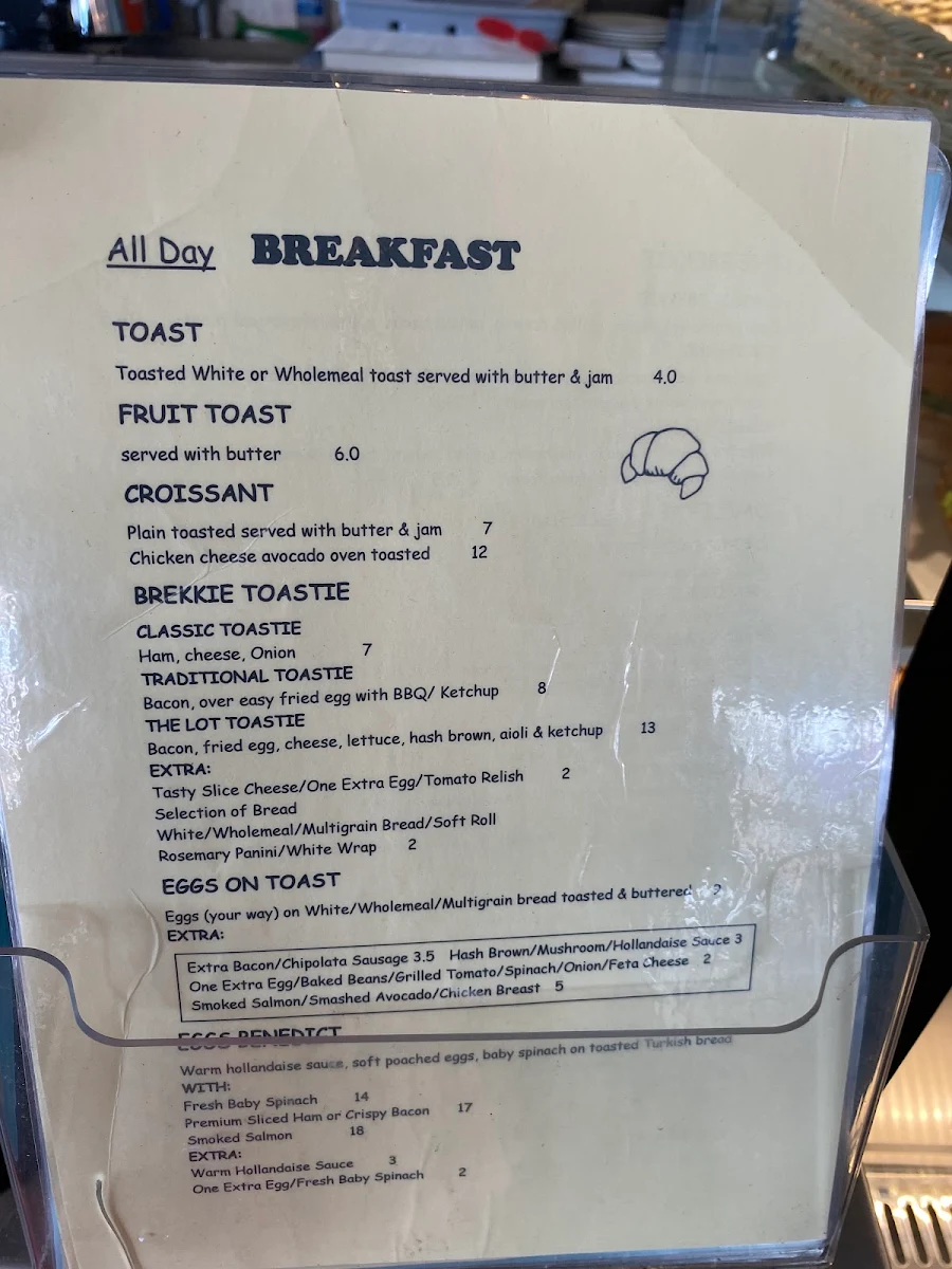 Menu, Caffissimo Wangara