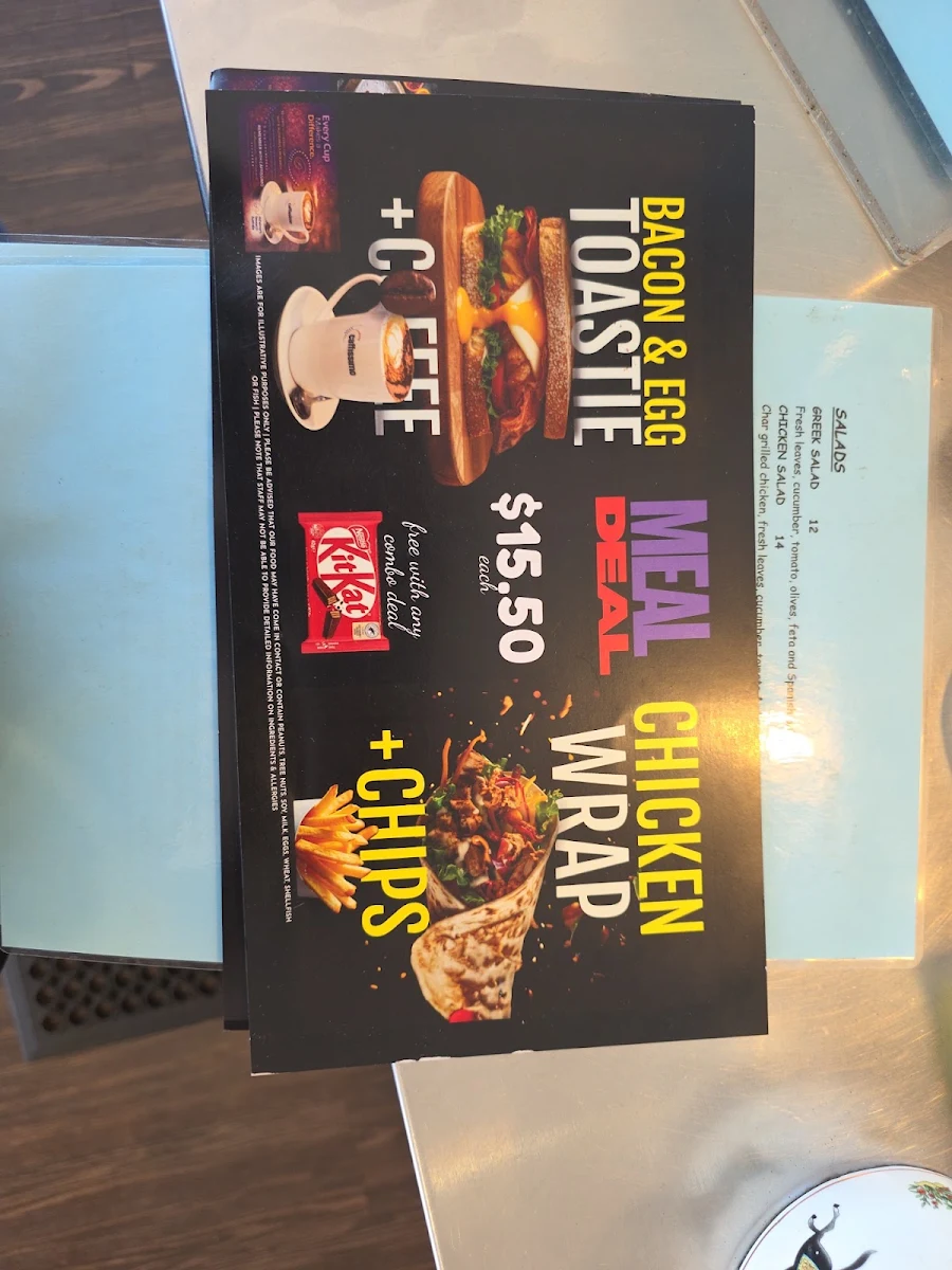 Menu, Caffissimo Wangara