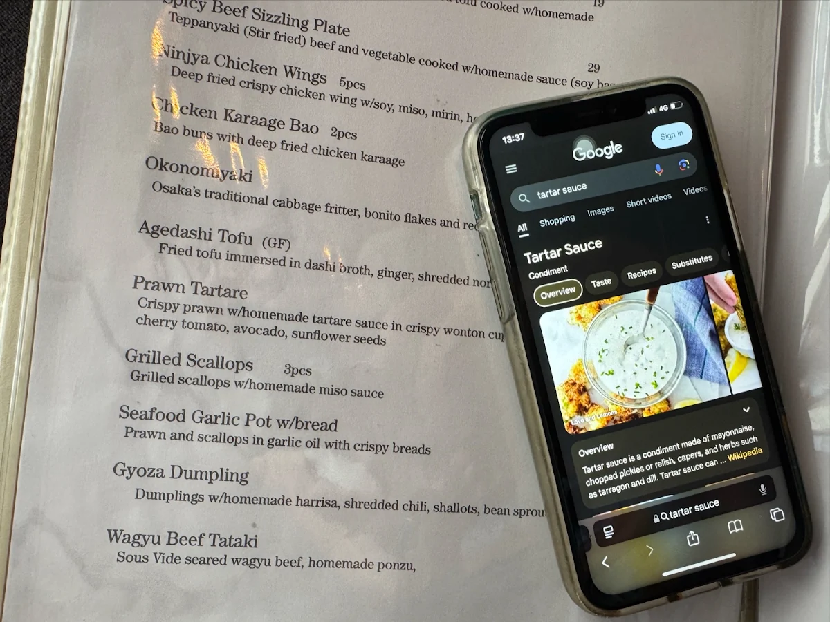 Menu, Cafoo Izakaya / Japanese restaurant Palm Beach