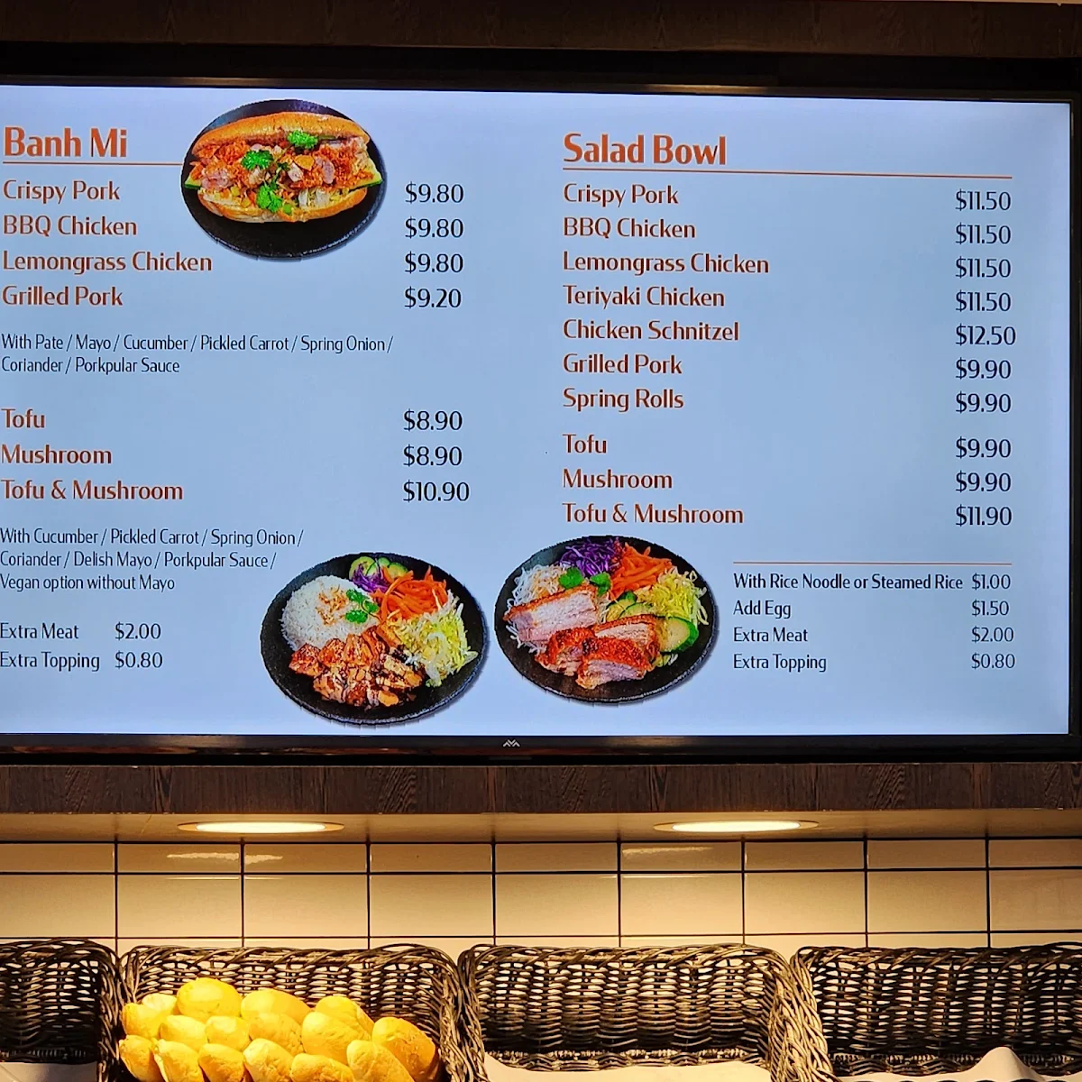 Menu, Porkpular