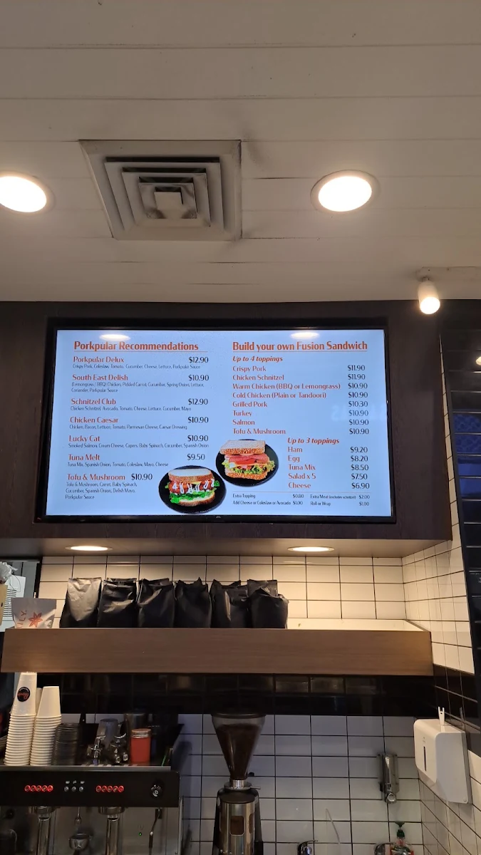 Menu, Porkpular