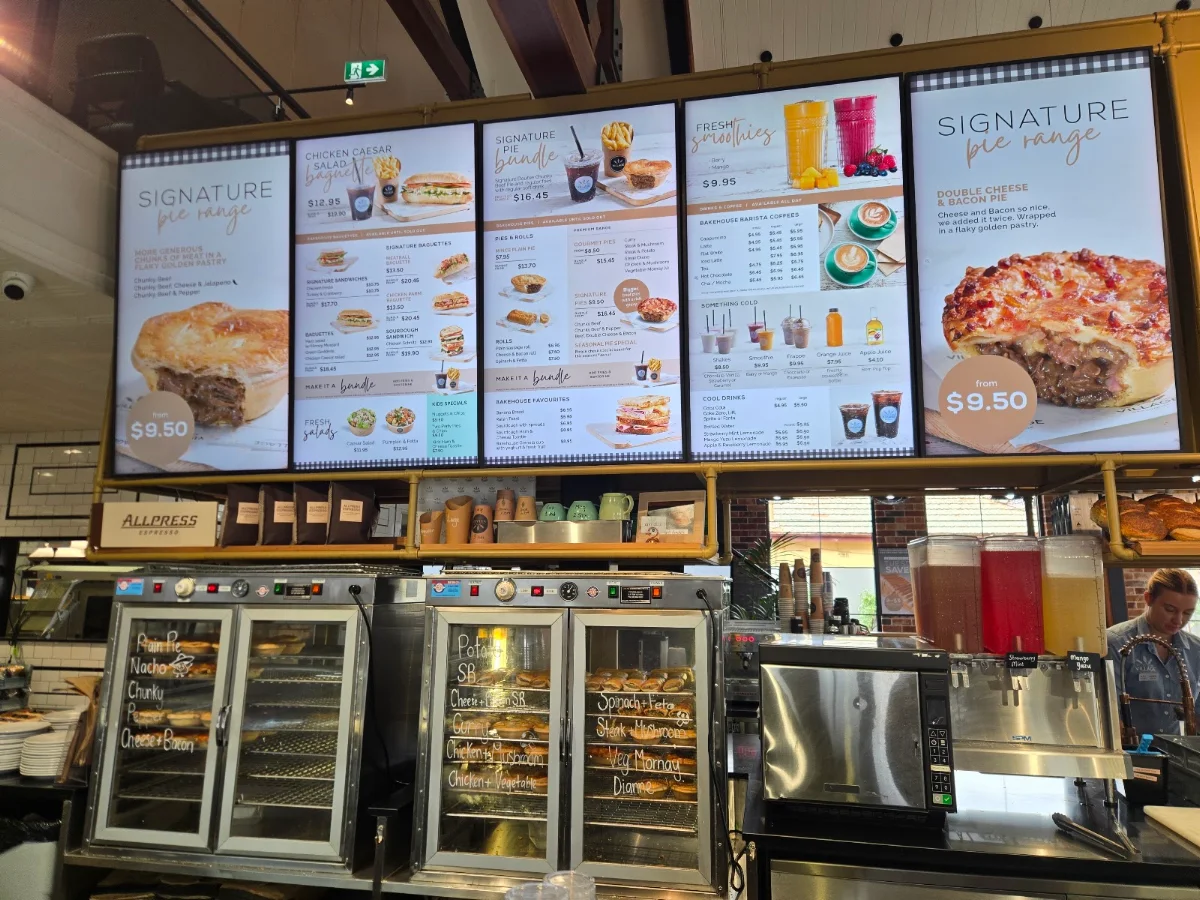 Menu, Village Bakehouse Bathurst
