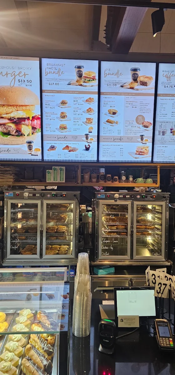 Menu, Village Bakehouse Bathurst