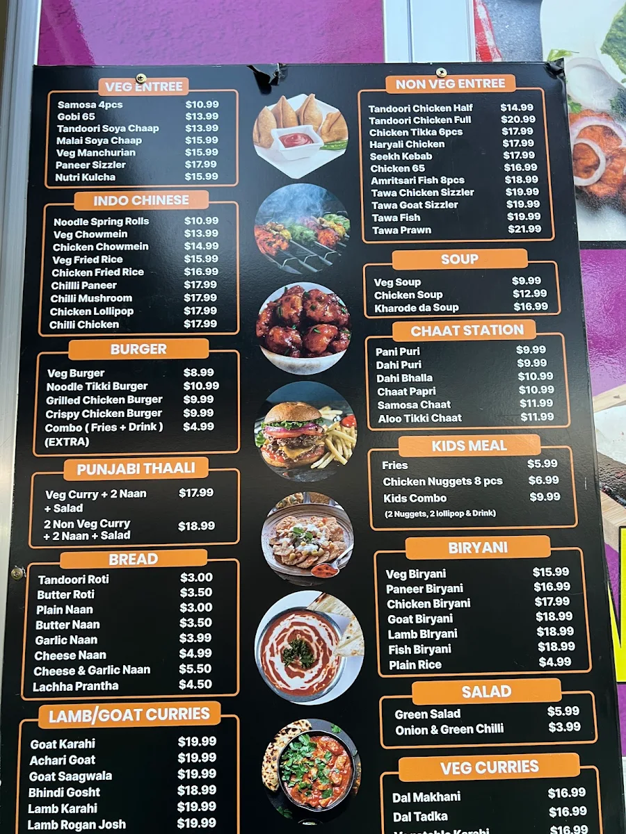 Menu, Chattkore