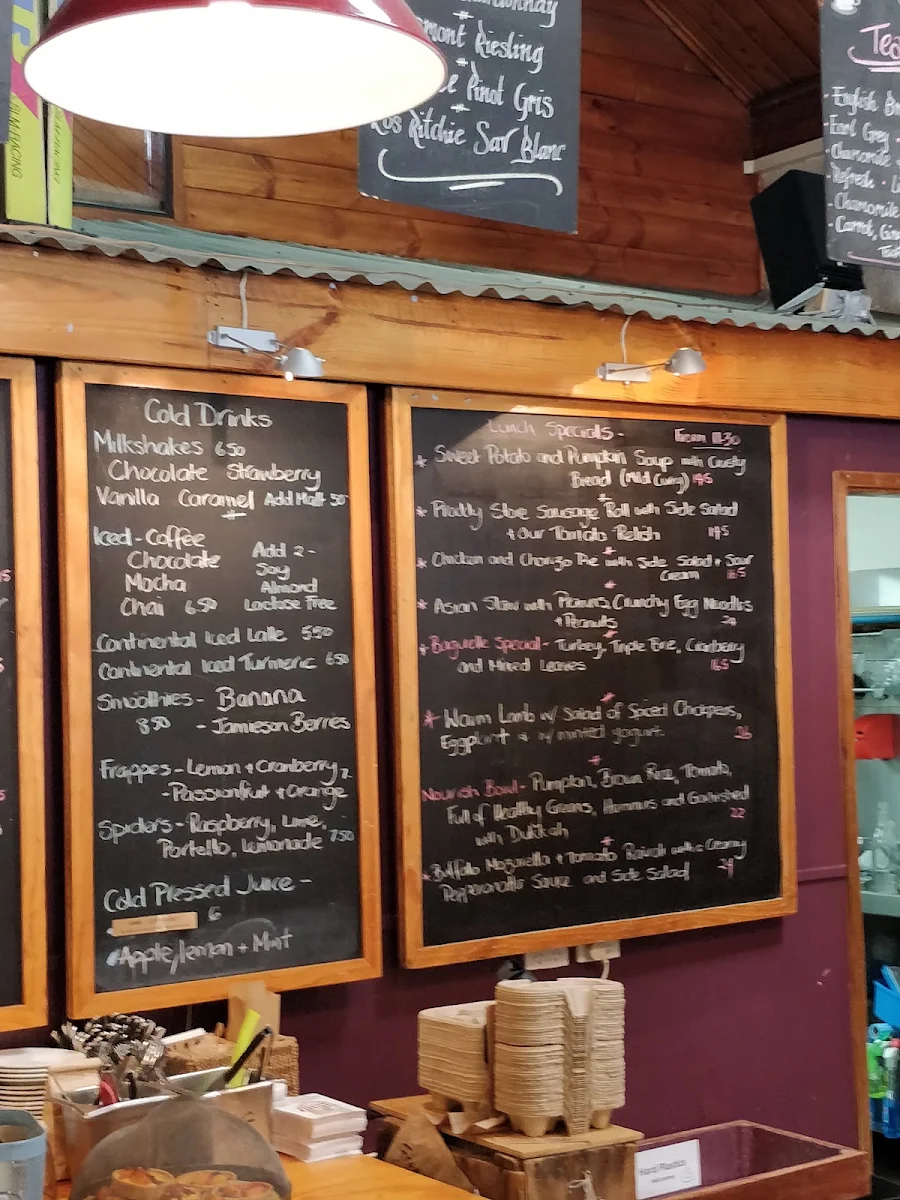 Menu, Mansfield Regional Produce Store