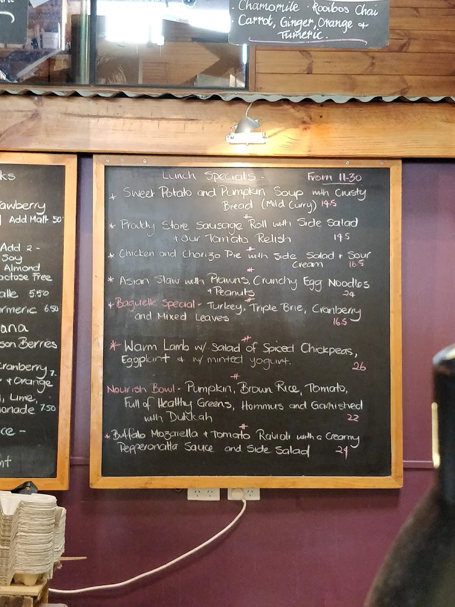 Menu, Mansfield Regional Produce Store