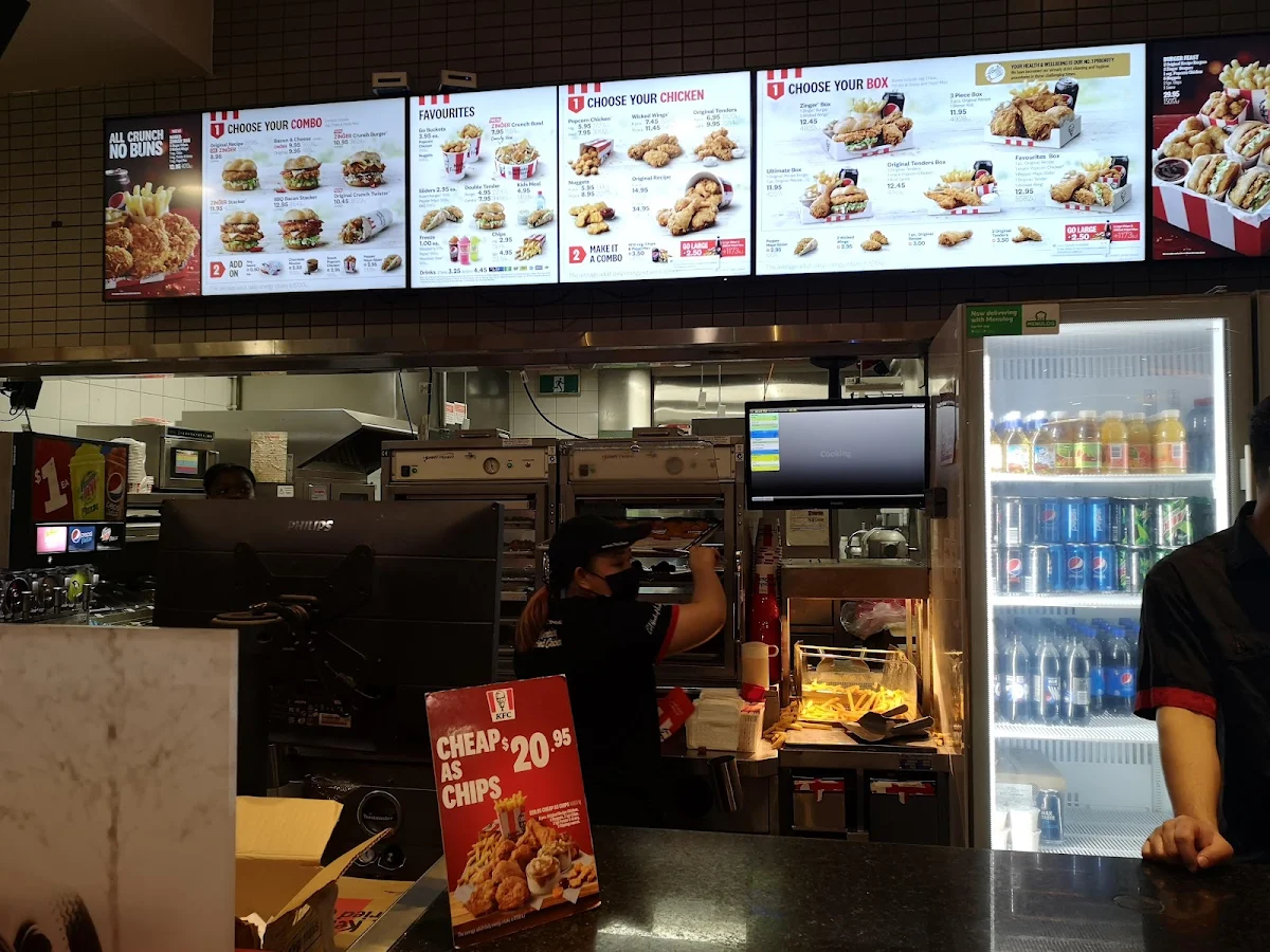 Menu, KFC Ashfield Mall