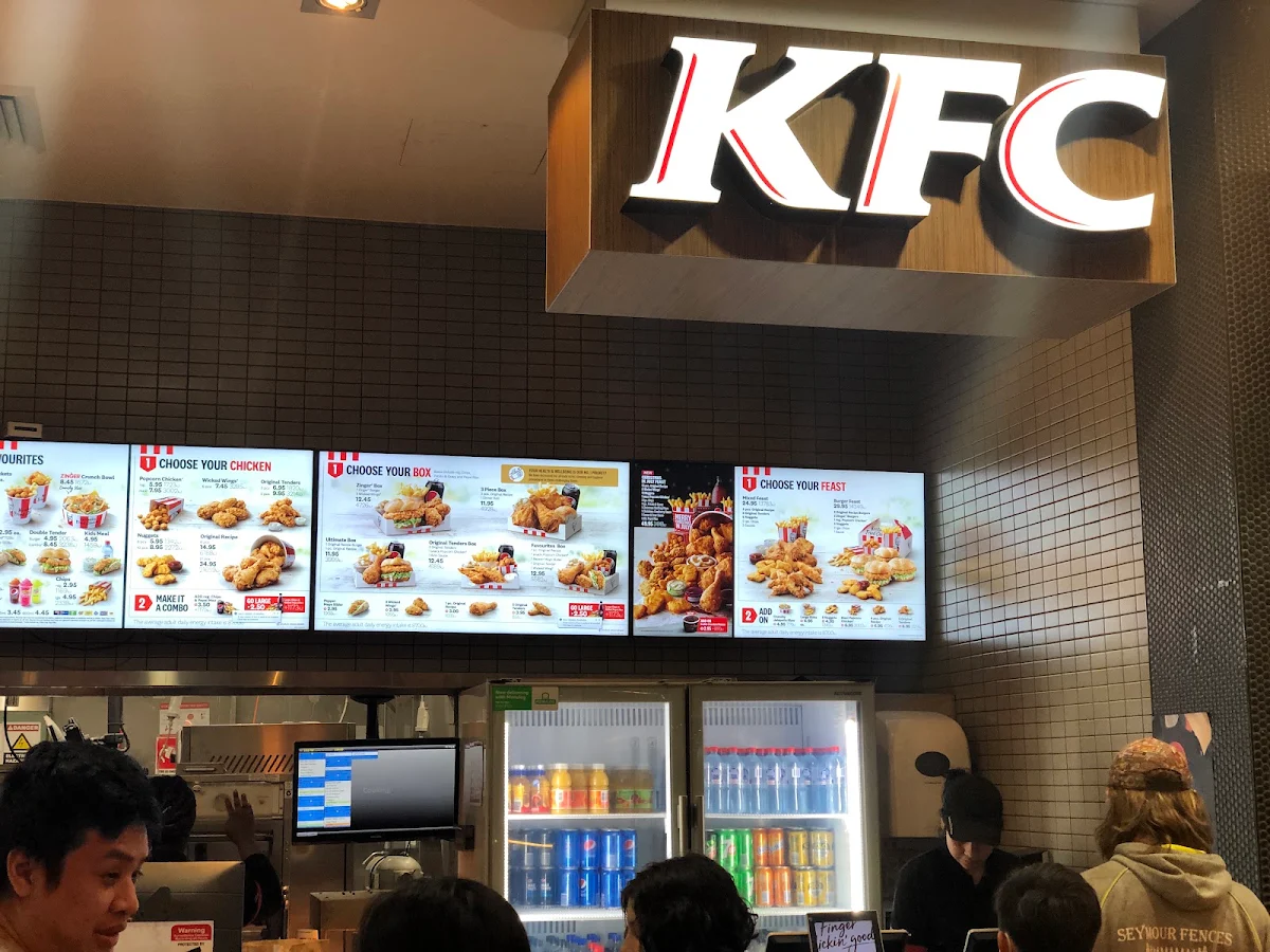 Menu, KFC Ashfield Mall