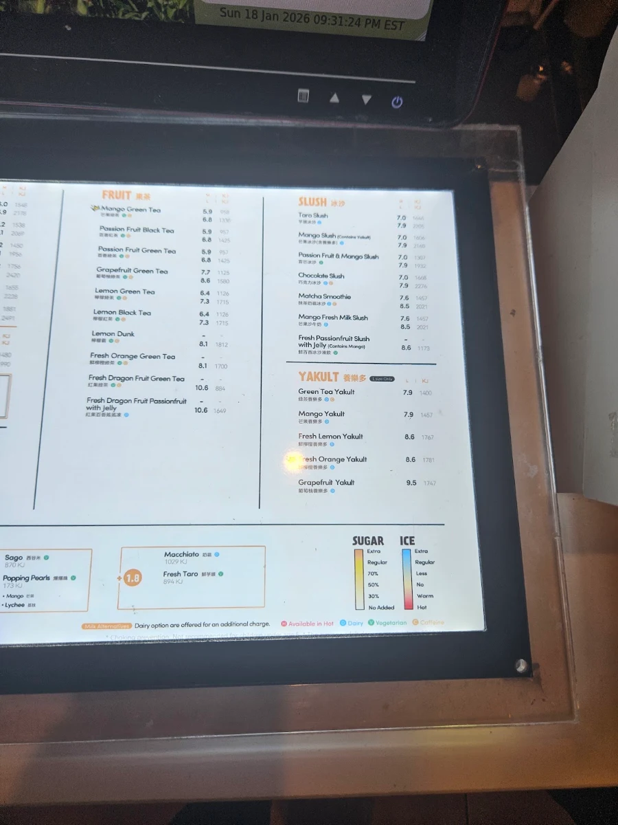 Menu, CoCo