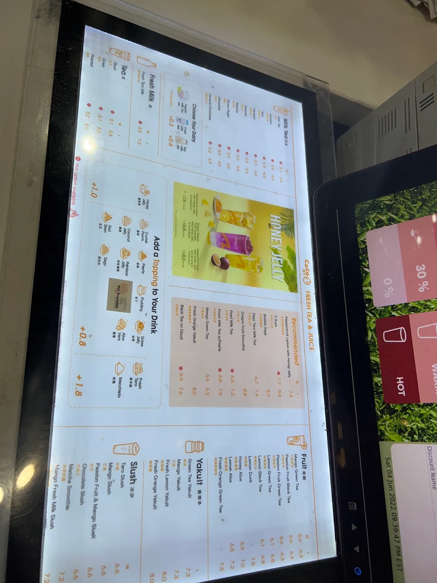 Menu, CoCo