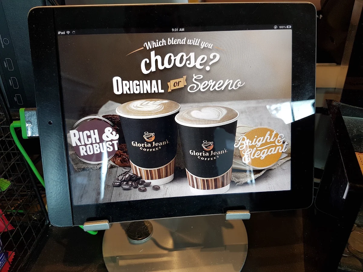 Menu, Gloria Jean's Gympie