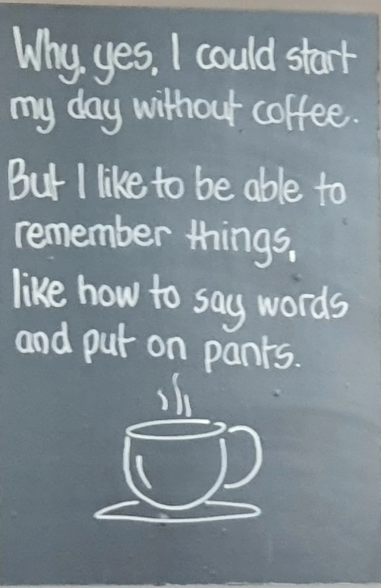Menu, Gloria Jean's Gympie