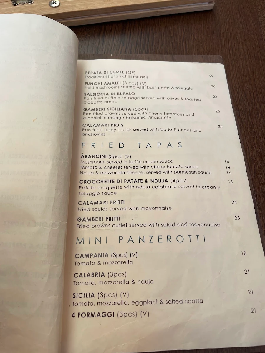 Menu, Compa Mt Hawthorn