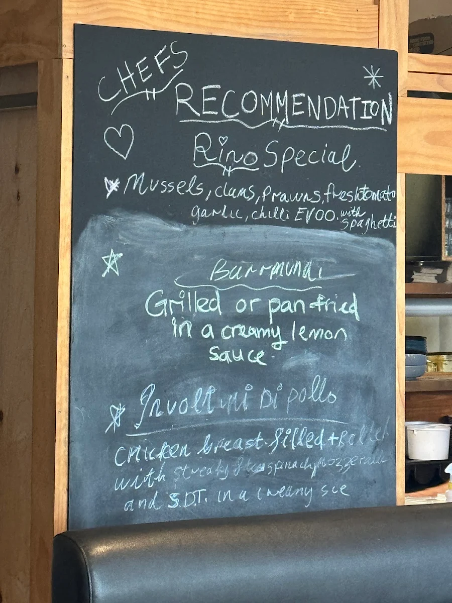 Menu, Brushfoot Cafe