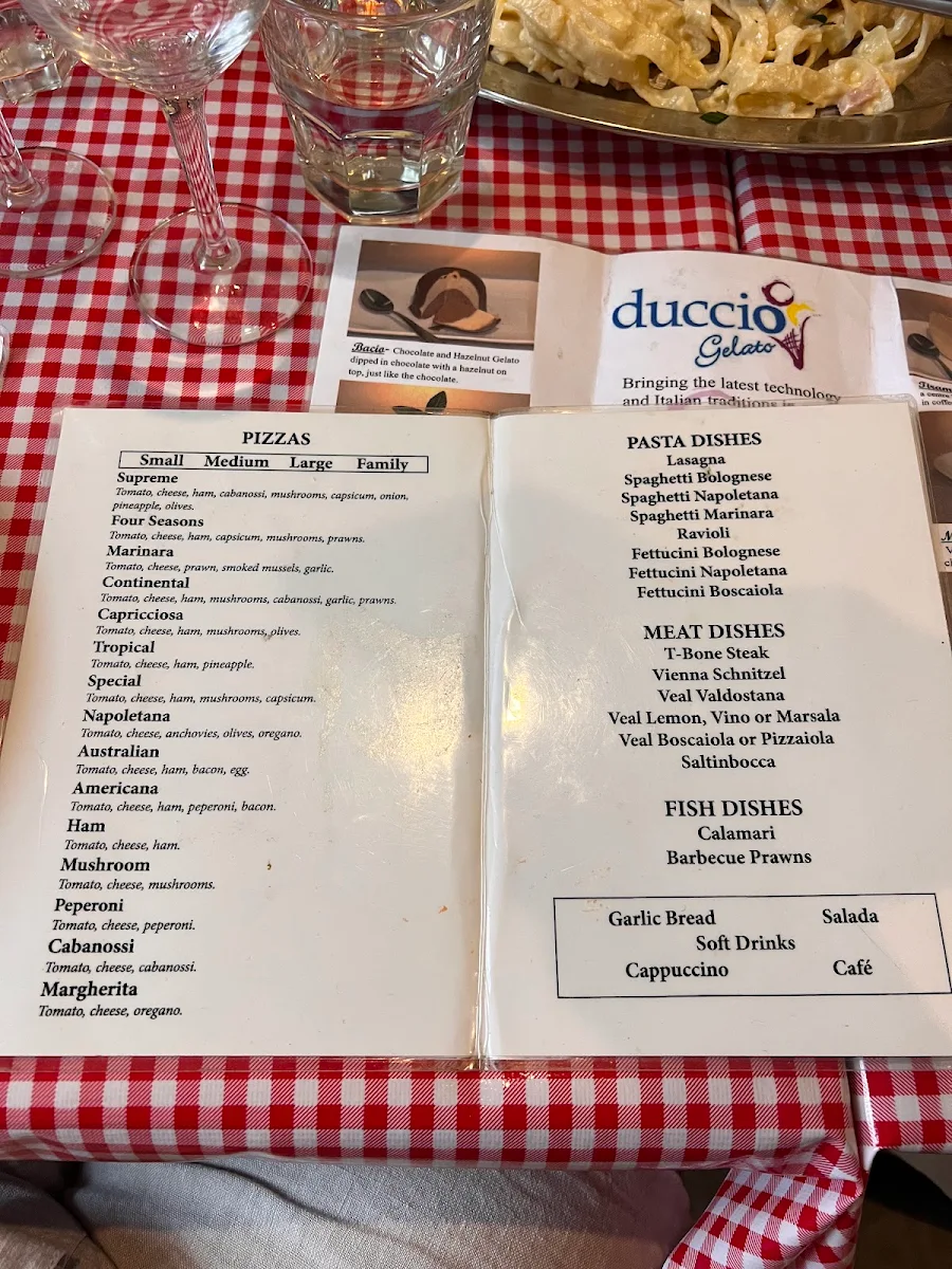 Menu, Il Cugino Pizzeria Leichhardt