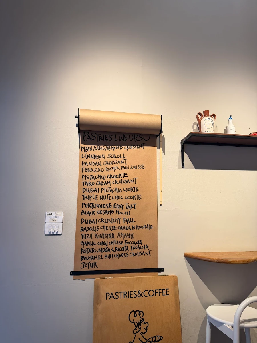 Menu, Tenacious Bakehouse