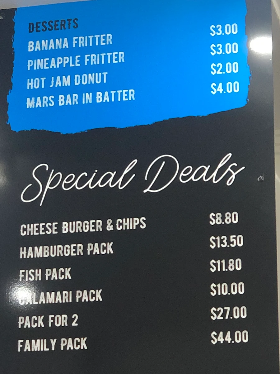 Menu, West Street Seafood