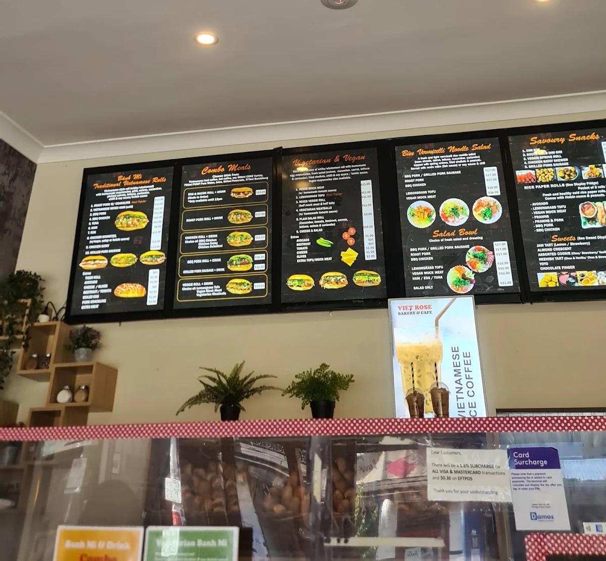 Menu, Viet Rose Cafe