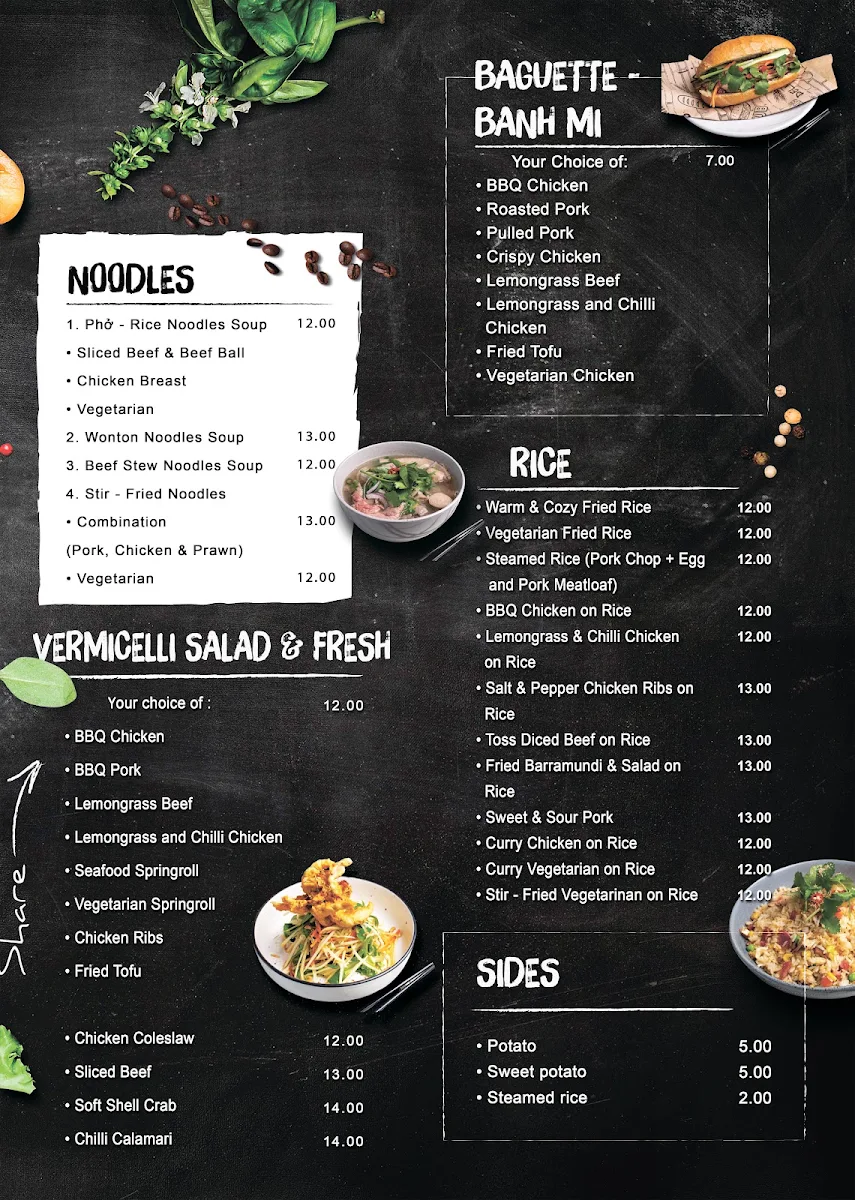 Menu, Warm & Cozy