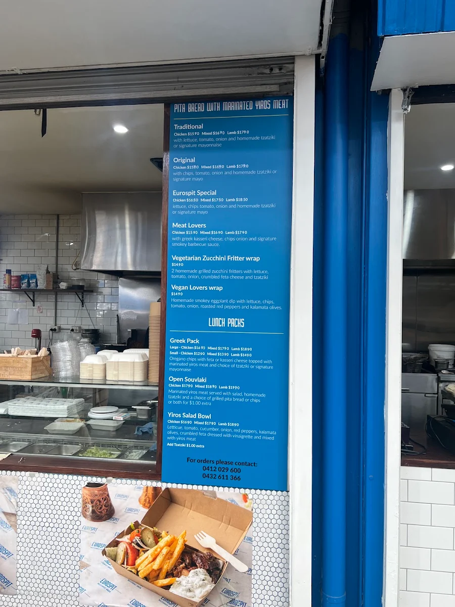 Menu, EuroSpit