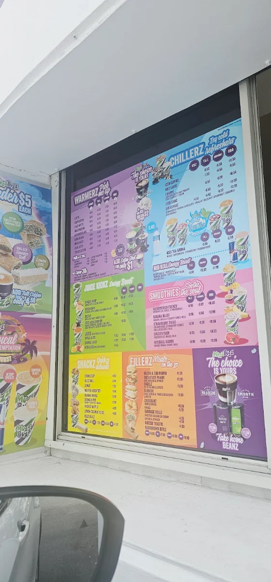 Menu, Muzz Buzz - Joondalup
