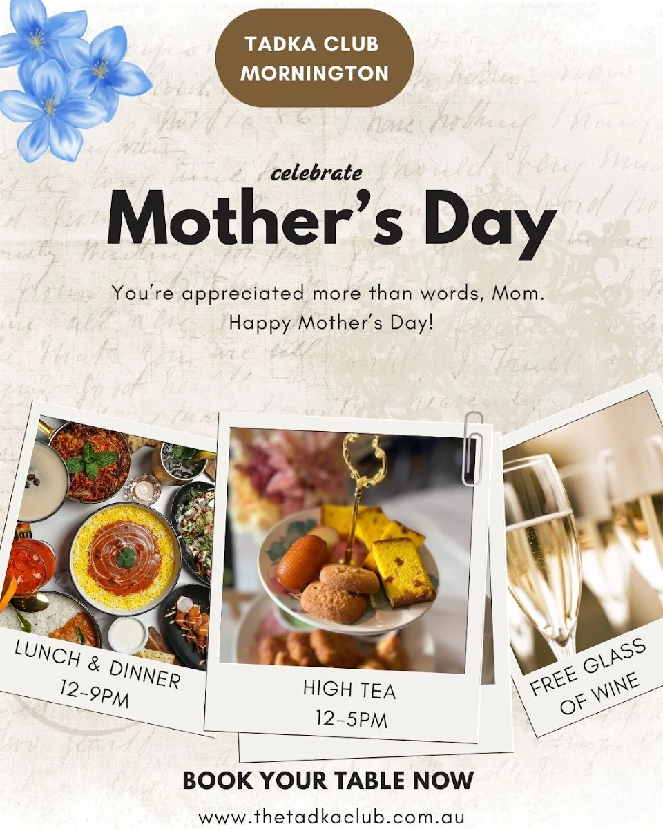 Menu, Tadka Club Mornington