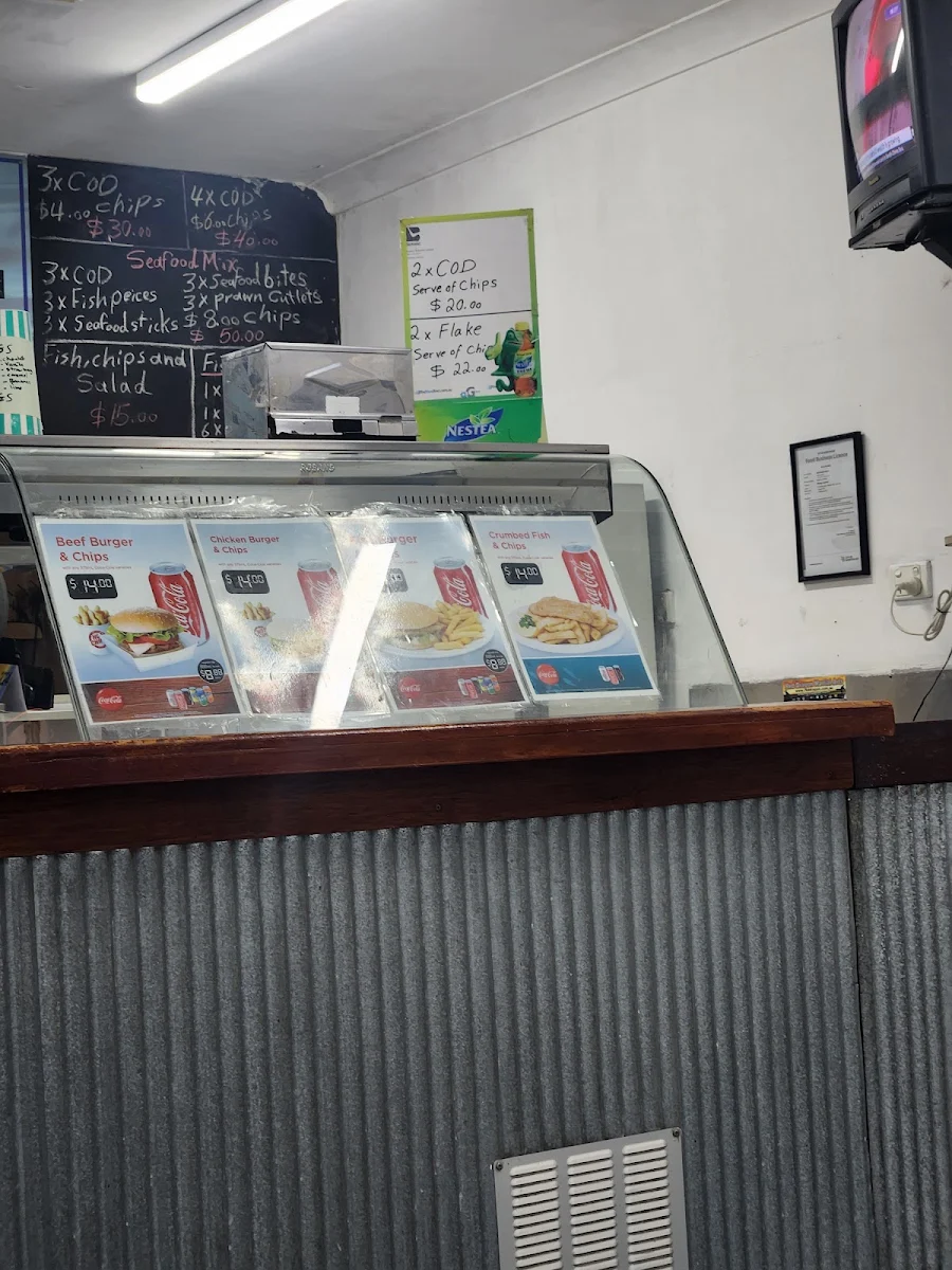 Menu, Whitey's Seafood