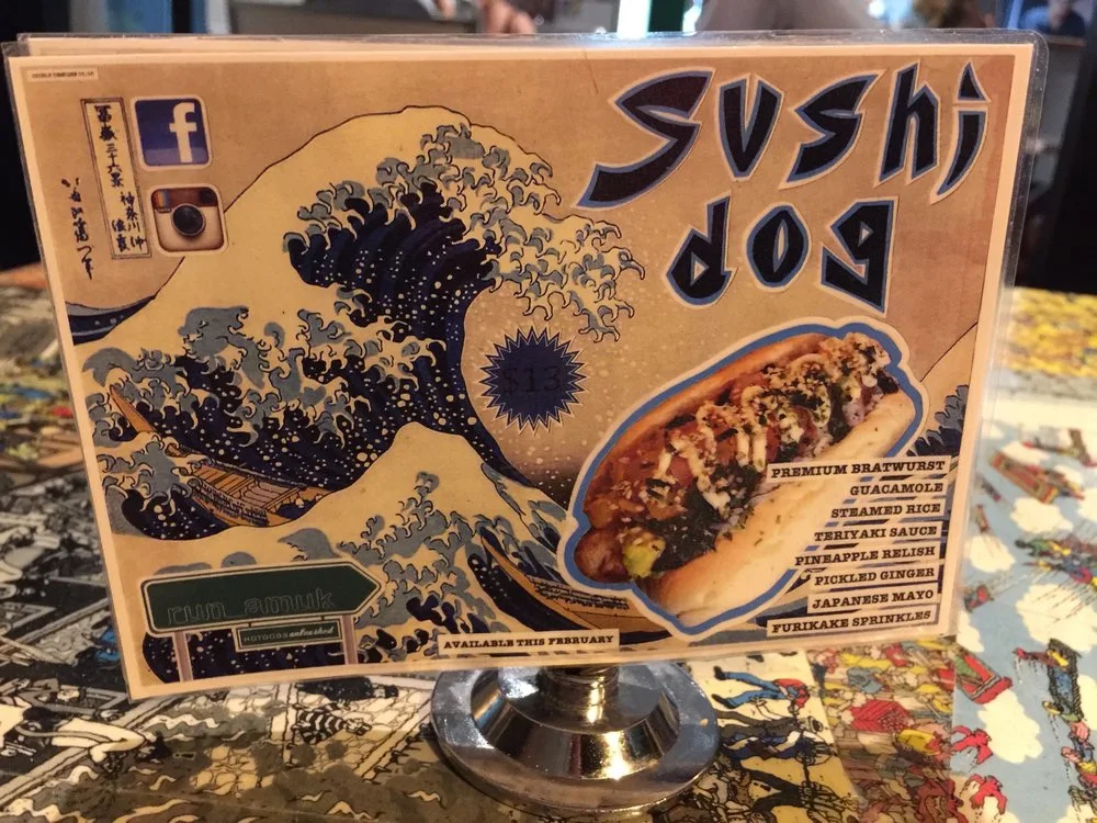Menu, Run Amuk Hotdogs