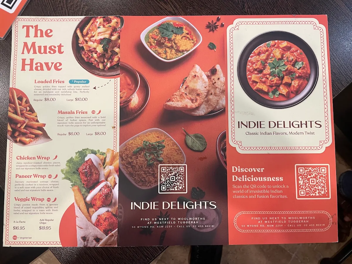 Menu, Indie Delights